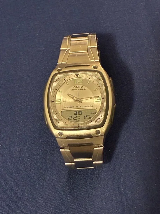 Casio Illuminator Men's Two-Tone Gold and Silver Watch - Picture 1 of 5
